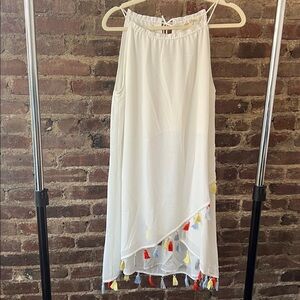 Fun vacation tassel shift dress